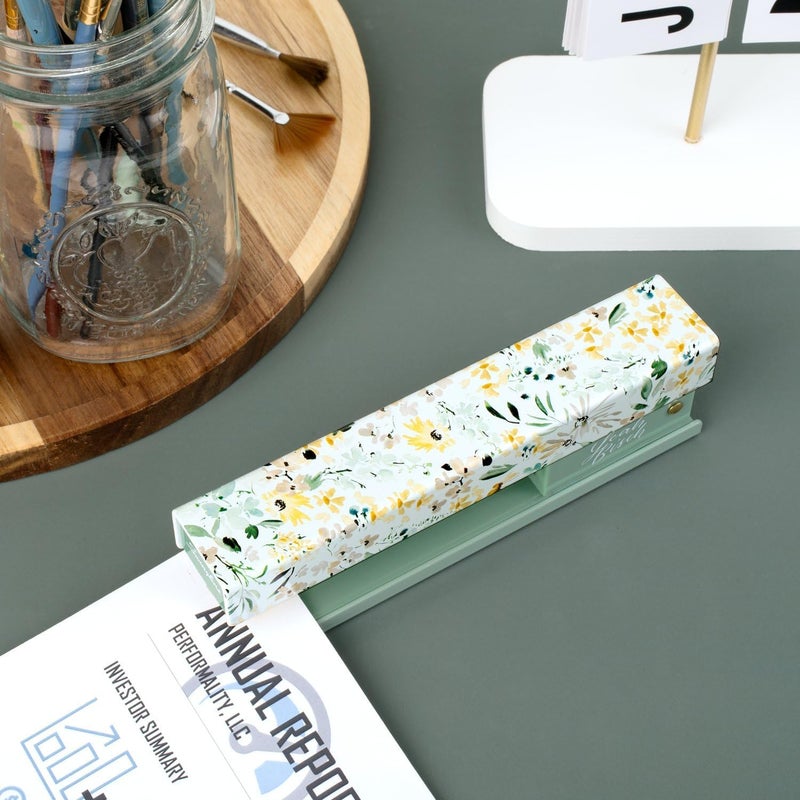 Swing Line Stapler by Leah Bisch, 20 Sheet Capacity, Full Strip, Wildflowers, Colorful Fashion Design (S700034) - Image 3